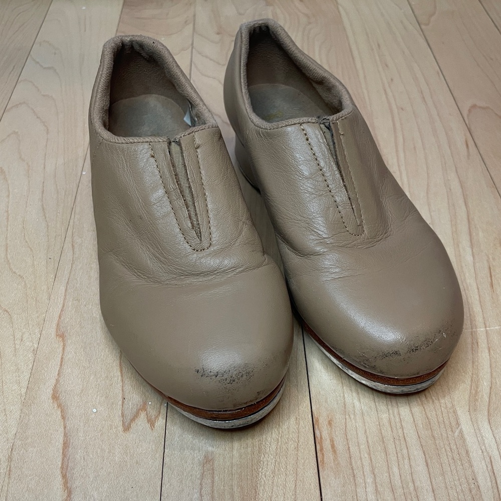 Bloch - Children’s Tap Flex Slip On Leather Tap Shoes - Tan